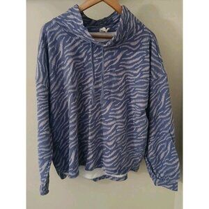 Anthropologie Daily Practice Drawstring Funnel Neck Sweatshirt